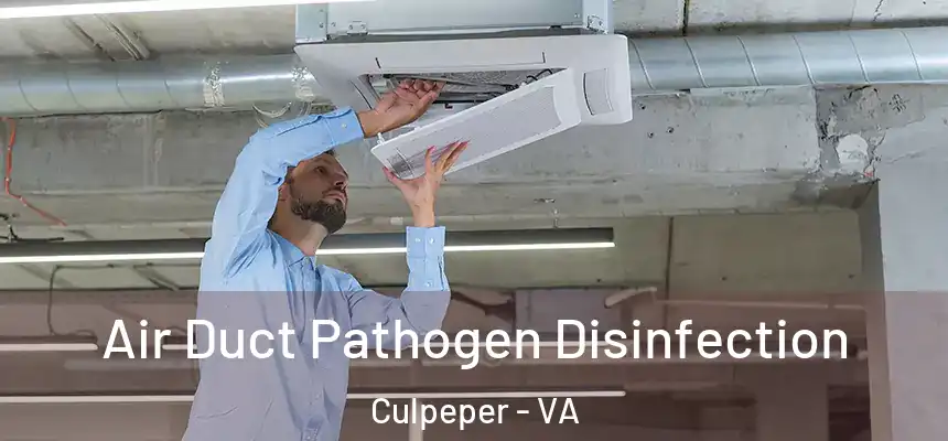  Air Duct Pathogen Disinfection Culpeper - VA